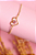 Pulseira coração com pedra rose - Imagem 1