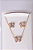 Conjunto colar e brincos borboleta cravejada - Imagem 1