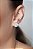 Conjunto colar e brincos circular cravejado - Imagem 2