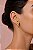 Brinco Folhas Cravejadas – Banho de Ouro 18K - Imagem 2