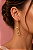 Brinco Argolinha Pendente Algemas – Banho de Ouro 18K - Imagem 1