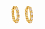 Brinco Argola Cravejada – Banho de Ouro 18K - Imagem 1