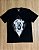 Camiseta masculina em algodão com decote careca desenho do leão - Imagem 3