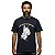 Camiseta Azul Bull Terrier Manga Curta Streetwear - Imagem 1