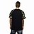 Camiseta Streetwear Preta Raglan Camuflada Doberman - Imagem 2