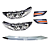 Kit Farol Marcopolo G7 Rodoviario Paradiso 1050/1200 + Grade - Imagem 1