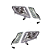 Kit Farol Marcopolo G7 Rodoviario Paradiso 1050/1200 + Grade - Imagem 5