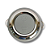 Difusor Ar Painel Onibus Marcopolo G7 Audace Cinza Cromado - Imagem 1