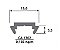 Perfil aluminio facao pingadeira comil condutierre / Gallegiante 003060 - Imagem 1