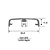 Perfil Aluminio Capa facão lateral externo ônibus CA1372 - Imagem 1