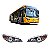 Farol principal Mascara negra ônibus mascarello Roma 310 330 350 370 gran metro Gran micro - Imagem 3