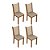 Kit 4 Cadeiras 4291 Rustic/Crema/Pérola - Imagem 1