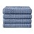 Jogo de Toalha de Banho 04 Peças Azul Jeans 100% Algodão Linha Paris - Imagem 1