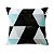 Kit 4 capas de Almofada Suede 40x40  Azul Geometrico Velvet - Imagem 3