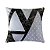 Kit 4 capas de Almofada Suede 40x40 Cinza Geométrica Velvet - Imagem 5