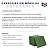 Kit de Cabeceira Modular Queen Retângulo 14 pçs Verde - Imagem 5
