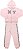 CONJUNTO INFANTIL MENINA NY STARS MOLETOM ROSA - Imagem 1