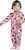 Pijama tamanhos P ao 16 em moletom flanelado com punhos -  COR ROSA - Imagem 2