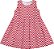 VESTIDO INFANTIL MENINA ZIGZAG ALGODÃO VERMELHO - Imagem 2