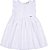 VESTIDO INFANTIL MENINA PIQUET BRANCO - Imagem 2