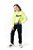 CONJUNTO INFANTIL MENINA LOVE MOLETOM AMARELO NEON - Imagem 4