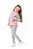 CONJUNTO INFANTIL MENINA COOL TEAM MOLETOM ROSA NEON - Imagem 3