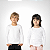BLUSA INFANTIL TÉRMICA UNISSEX BRANCA - Imagem 1