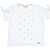 BLUSA INFANTIL MENINA FLOWERS ALGODÃO BRANCA - Imagem 1