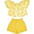 CONJUNTO INFANTIL MENINA MARGARIDAS AMARELO - Imagem 1