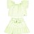 CONJUNTO INFANTIL MENINA ALGODÃO VERDE NEON - Imagem 1