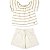 CONJUNTO INFANTIL MENINA CHARME ALGODÃO BEGE - Imagem 1