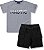 CONJUNTO INFANTIL MENINO NAUTIC ALGODÃO MESCLA - Imagem 1