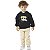 CONJUNTO INFANTIL MENINO HELLO URSO MOLETOM  PRETO - Imagem 2