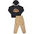 CONJUNTO INFANTIL MENINO SPORT LEAGUE MOLETOM PRETO - Imagem 1