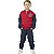 CONJUNTO INFANTIL MENINO BOMBER MOLETOM VERMELHO - Imagem 2