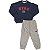 CONJUNTO INFANTIL MENINO NYC MOLETOM MARINHO - Imagem 1