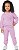 CONJUNTO INFANTIL MENINA CORAÇÃO PELUDINHO MOLETOM ROSA CLARO - Imagem 2