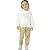 CONJUNTO INFANTIL MENINA LOVE ESTRELA MOLETOM CRÚ - Imagem 2