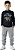 Calça infantil moletom jogger cinza - Imagem 2