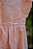 Vestido infantil algodão bordado floral salmon - Imagem 3