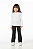 Calça infantil menina bailarina flare escolar preta - Imagem 1