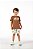 Conjunto infantil menino verão estampado algodão marrom - Imagem 2