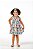 Vestido infantil menina borboletas algodão com faixa - Imagem 1