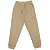 Calça moletom infantil menino básica lisa bege areia - Imagem 1