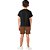 Camiseta infantil unissex dry fit proteção UV 50+ preta - Imagem 4