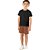 Camiseta infantil unissex dry fit proteção UV 50+ preta - Imagem 3