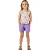 Conjunto infantil menina estampado algodão laço lilás - Imagem 2