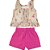 Conjunto infantil menina estampado algodão laço pink - Imagem 4