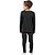 Conjunto Térmico Infantil Unissex Blusa e Calça Preto - Imagem 2