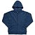 Moletom Infantil Flanelado Capuz e Zíper Unissex Marinho - Imagem 1